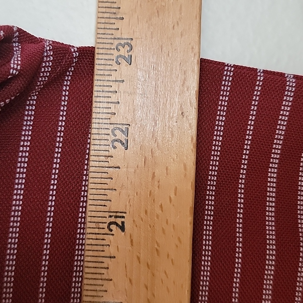 Nike Golf Burgundy Wine Striped Polo Short Sleeve Shirt XL - Picture 14 of 15